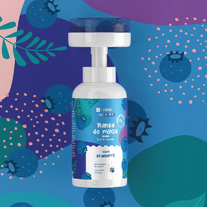 Hiskin Kids Bath Foam Blueberry