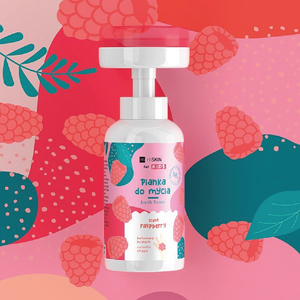 Hiskin Kids Body Foam Raspberry
