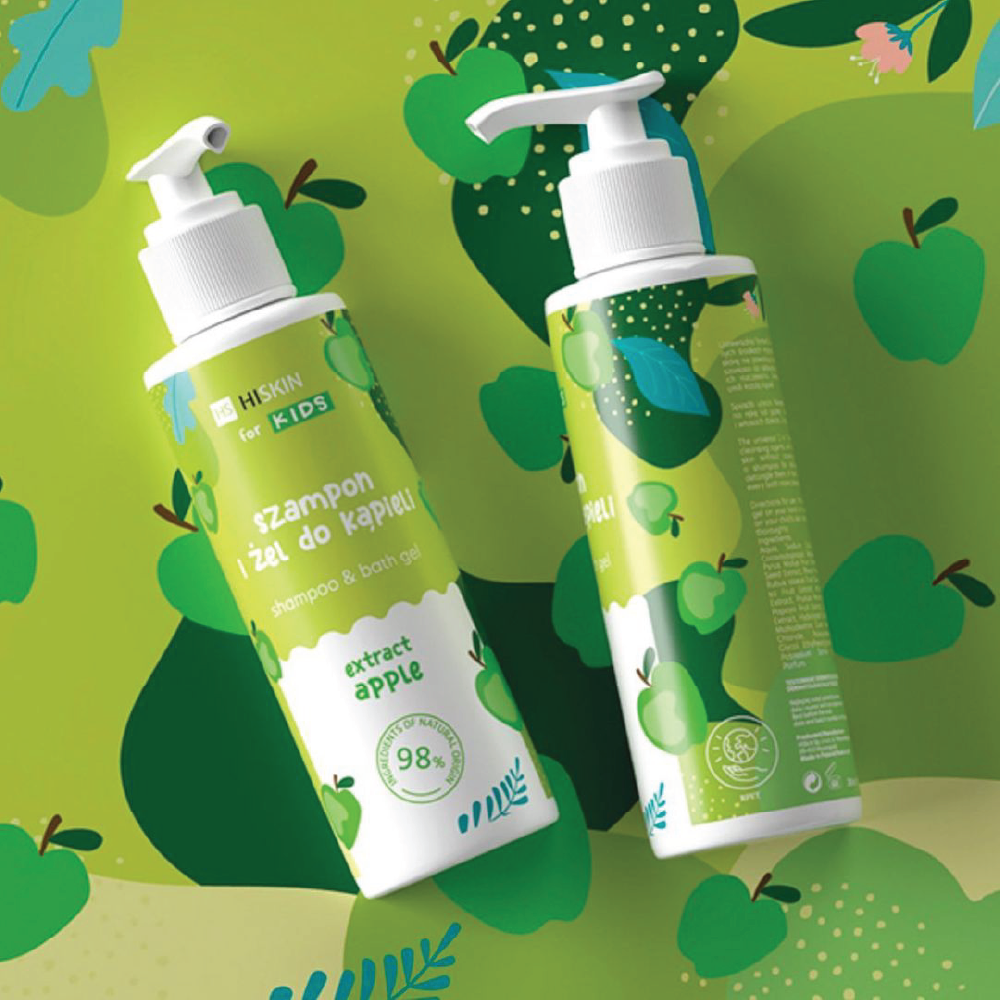 Hiskin Kids Shampoo & Body Gel Apple