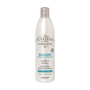IL Salone Detox Conditioner with Vegetal Charcoal, Biotin & Caffeine for All Hair Types
