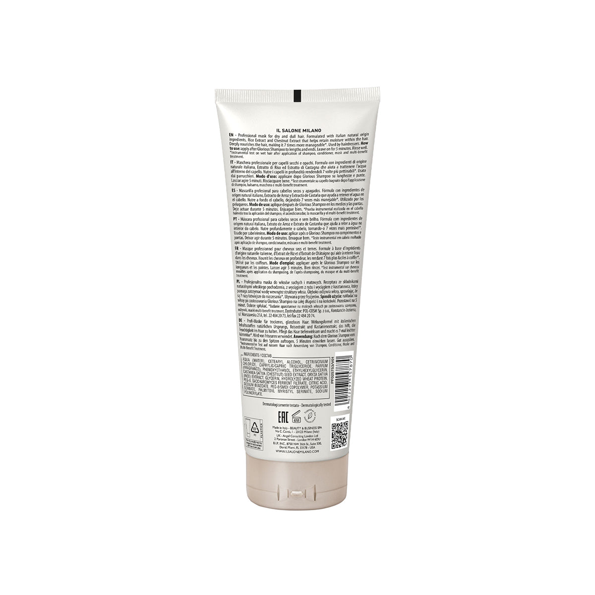 IL Salone Mask with Protein for Dry to Damaged Hair