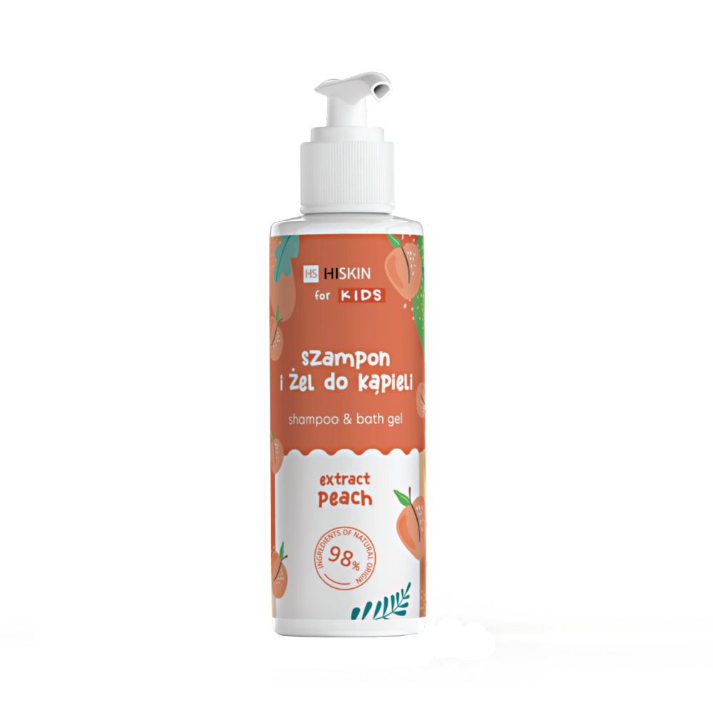 Hiskin Kids Shampoo & Body Gel Peach