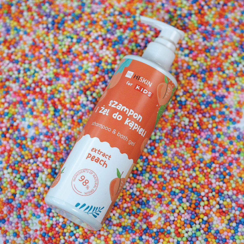 Hiskin Kids Shampoo & Body Gel Peach