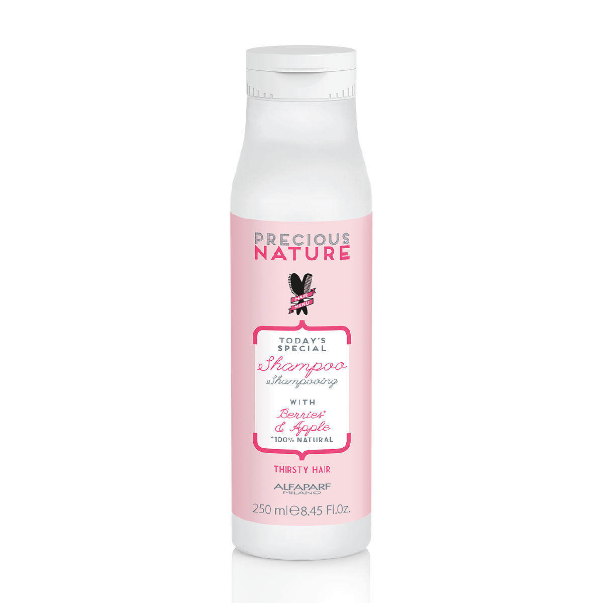 Precious Nature Shampoo with Berries & Apple 100% Natural for Dry Hair 