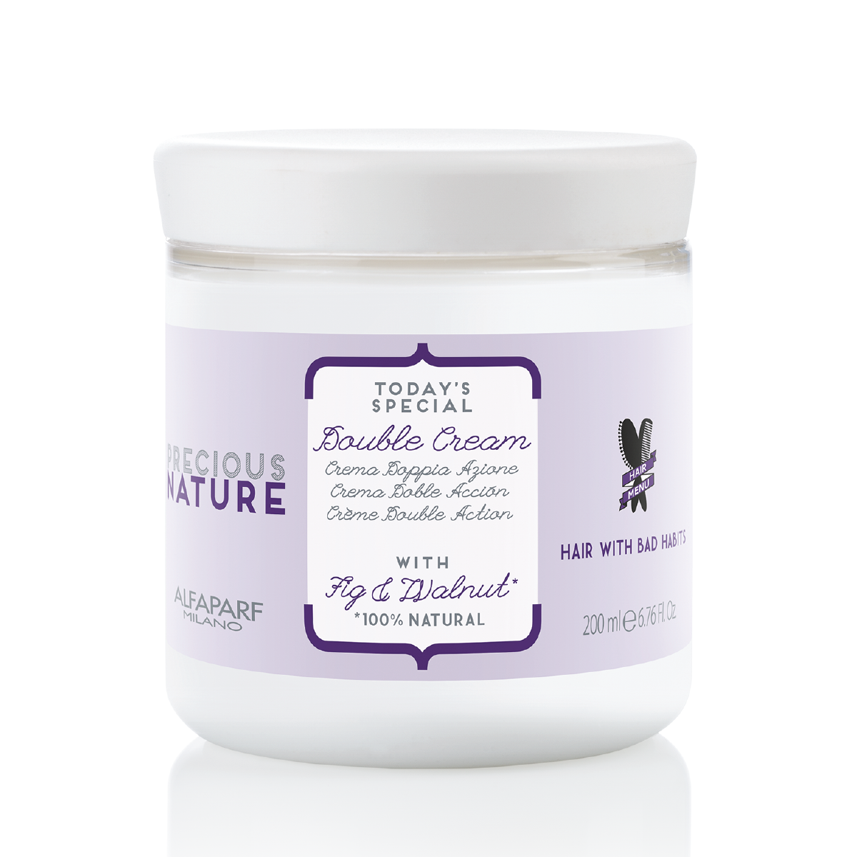 Precious Nature Double Cream with Fig & Walnut 100% Natural for Damaged Hair