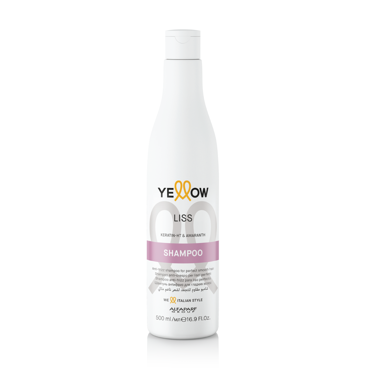 Yellow Liss Shampoo with Keratin & Amaranth Oil for Wavy, Straight & Chemically Straightened Hair