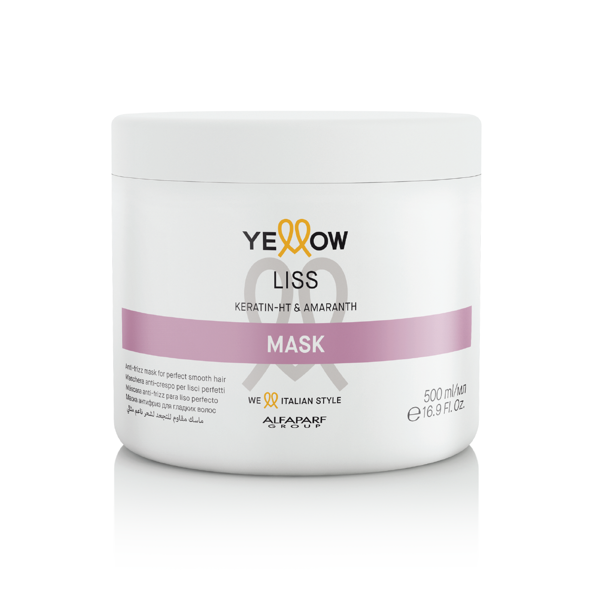 Yellow Liss Mask with Keratin & Amaranth Oil for Wavy, Straight & Chemically Straightened Hair