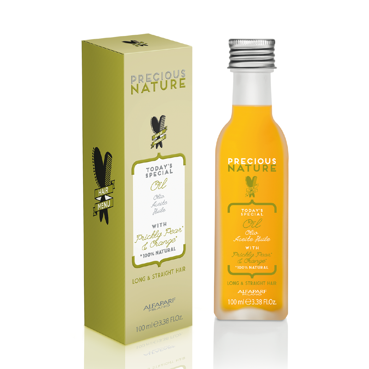 Precious Nature Oil with Prickly Pear & Orange 100% Natural for Long & Straight Hair